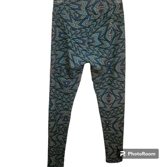 LuLaRoe Multi-colored Aztec Print Leggings - Picture 2 of 4